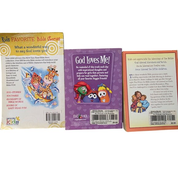 3 Kids Bible Stories Daily Devotions Bedtime Blessings Books - Picture 6 of 10